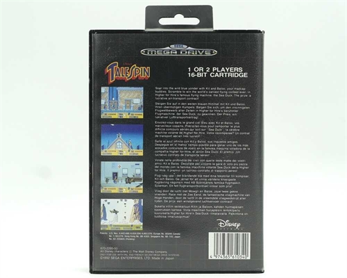 TaleSpin - Komplet I Æske - Sega Mega Drive Spil (B Grade) (Genbrug)